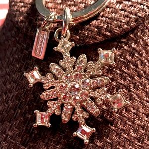 Stunning COACH Snowflake Keychain ❄️